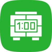 Digital Clock Creative Icon Design vector