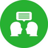 Face To Face Creative Icon Design vector