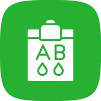 Blood Type Ab Creative Icon Design vector