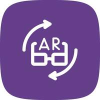 Ar Glasses Creative Icon Design vector