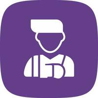 Injury Creative Icon Design vector