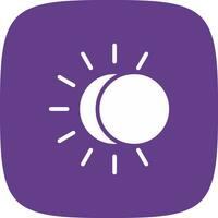 eclipse diseño de icono creativo vector