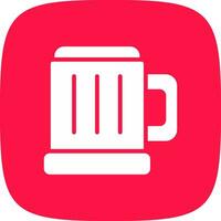 Pint Of Beer Creative Icon Design vector