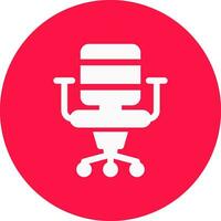 Office Chair Creative Icon Design vector