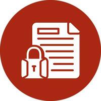 Confidential Project Creative Icon Design vector