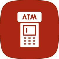 ATM Machine Creative Icon Design vector