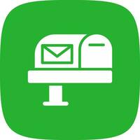 Mail Box Creative Icon Design vector