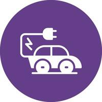 Electric Car Creative Icon Design vector