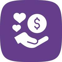 Donation Based Crowdfunding Creative Icon Design vector