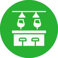 Bar Counter Creative Icon Design vector