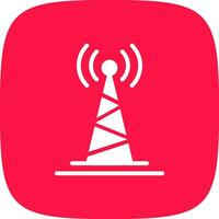 Radio Tower Creative Icon Design vector