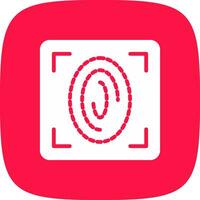 Fingerprint Scan Creative Icon Design vector