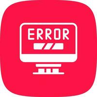 Error Creative Icon Design vector