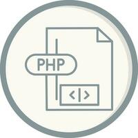 icono de vector de php