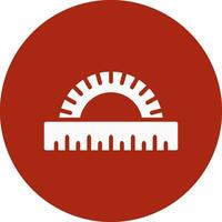 Protractor Creative Icon Design vector