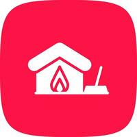 Fire Damage Cleaning Creative Icon Design vector