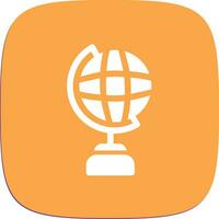 Globe Stand Creative Icon Design vector