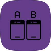 Ab Testing Creative Icon Design vector