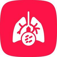 Lung Cancer Creative Icon Design vector