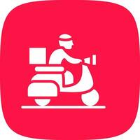 Delivery Bike Creative Icon Design vector