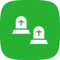 Cemetery Creative Icon Design vector