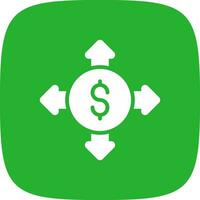 Budget Breakdown Creative Icon Design vector