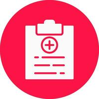 Medical Report Creative Icon Design vector