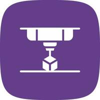 3D Printing Creative Icon Design vector