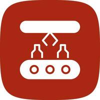 Conveyor Belt Creative Icon Design vector
