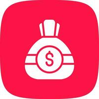 Money Bag Creative Icon Design vector