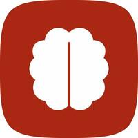 Human Brain Creative Icon Design vector