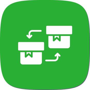 diseño de icono creativo de reemplazo vector