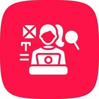 Blogger Creative Icon Design vector