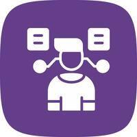 User Predictions Creative Icon Design vector