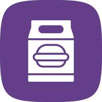 Lunch Bag Creative Icon Design vector