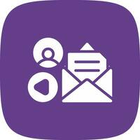 Mail Advertising Creative Icon Design vector