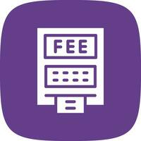 ATM Fees Creative Icon Design vector