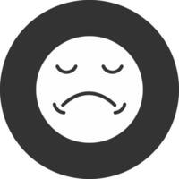 Sad Creative Icon Design vector