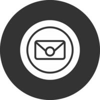 Circle Envelope Creative Icon Design vector