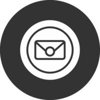 Circle Envelope Creative Icon Design vector