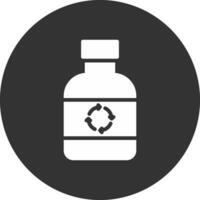 Ecological Bottle Creative Icon Design vector