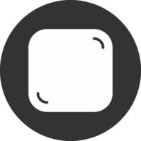 Glyph Round Circle Multicolor Design vector