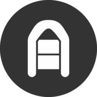 Inflatable Boat Creative Icon Design vector