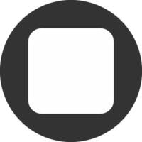 Glyph Round Circle Multicolor Design vector