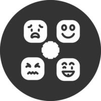 Perceiving Emotions Creative Icon Design vector