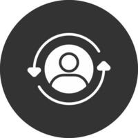 Returning Visitor Creative Icon Design vector