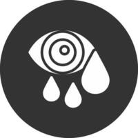 Watery Eyes Creative Icon Design vector