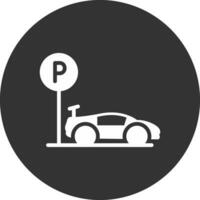 Parking Area Creative Icon Design vector