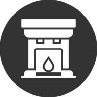 Fireplace Creative Icon Design vector