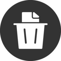 Paper Bin Creative Icon Design vector